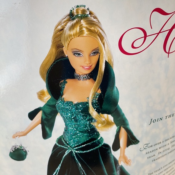 NIB Special Edition 2004 Holiday Barbie- green dress - Picture 10 of 12